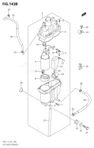 09001F-251001 (2002) 90hp E01-Gen. Export 1 (DF90TK2) DF90 drawing FUEL VAPOR SEPARATOR (DF115WT,DF115WZ)