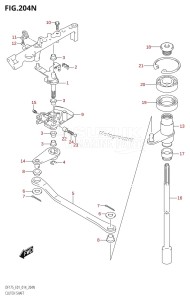 DF175ZG From 17502Z-410001 (E01 E40)  2014 drawing CLUTCH SHAFT (DF175Z:E01)