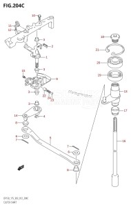 DF175T From 17502F-210001 (E03)  2012 drawing CLUTCH SHAFT (DF175T:E03)