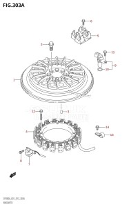 DF300A From 30002P-310001 (E40)  2013 drawing MAGNETO