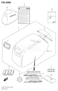 DT9.9A From 00993K-910001 (P36 P40)  2019 drawing ENGINE COVER (DT9.9A:P36,DT9.9A:P81)