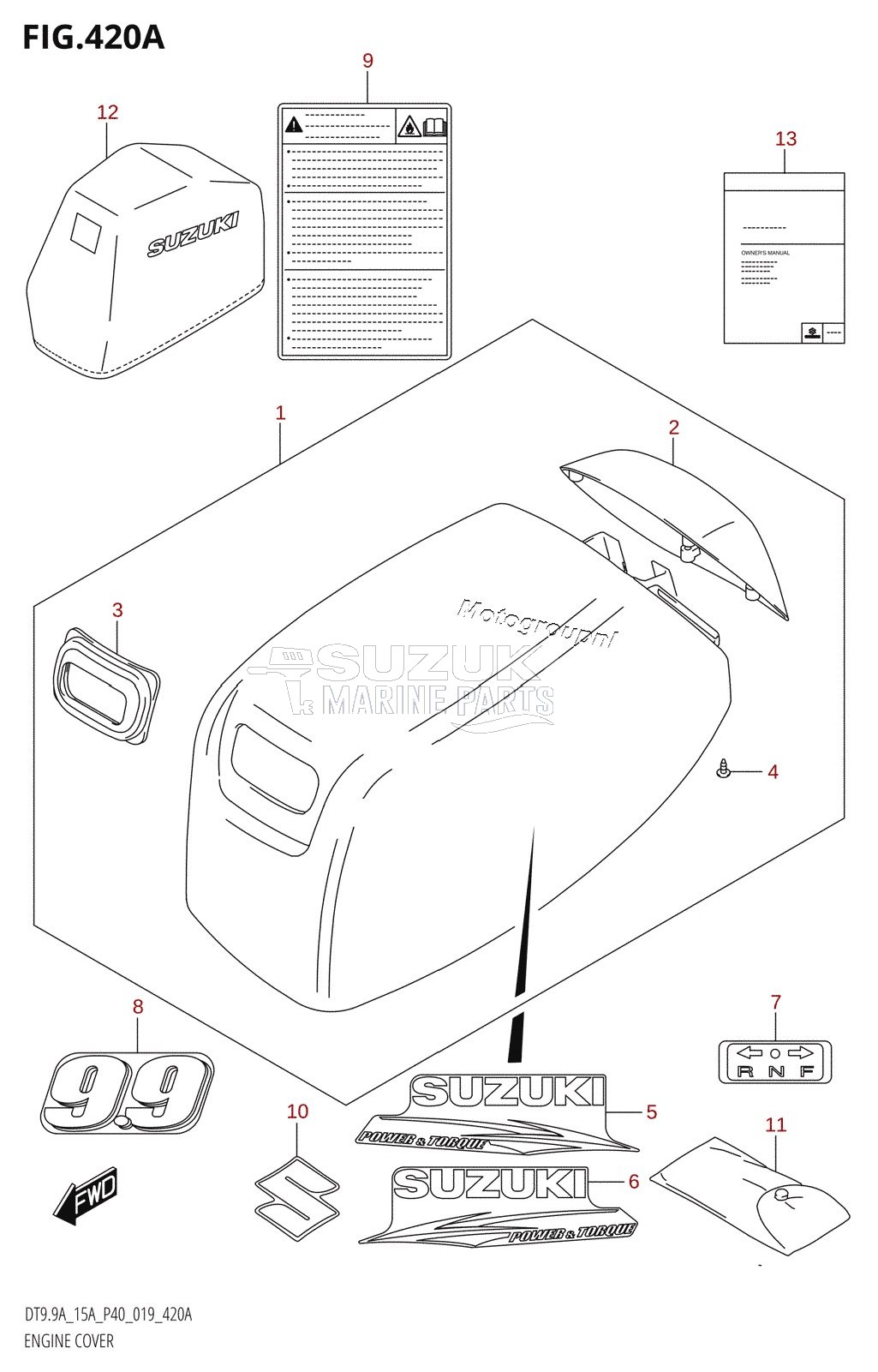 ENGINE COVER (DT9.9A:P36,DT9.9A:P81)