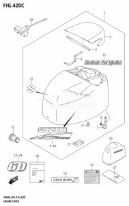 DF50A From 05004F-510001 (E03)  2015 drawing ENGINE COVER (DF60A:E03)