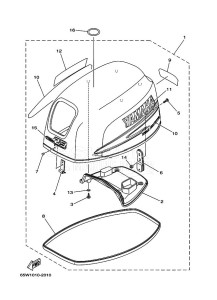 F25AMHL drawing FAIRING-UPPER