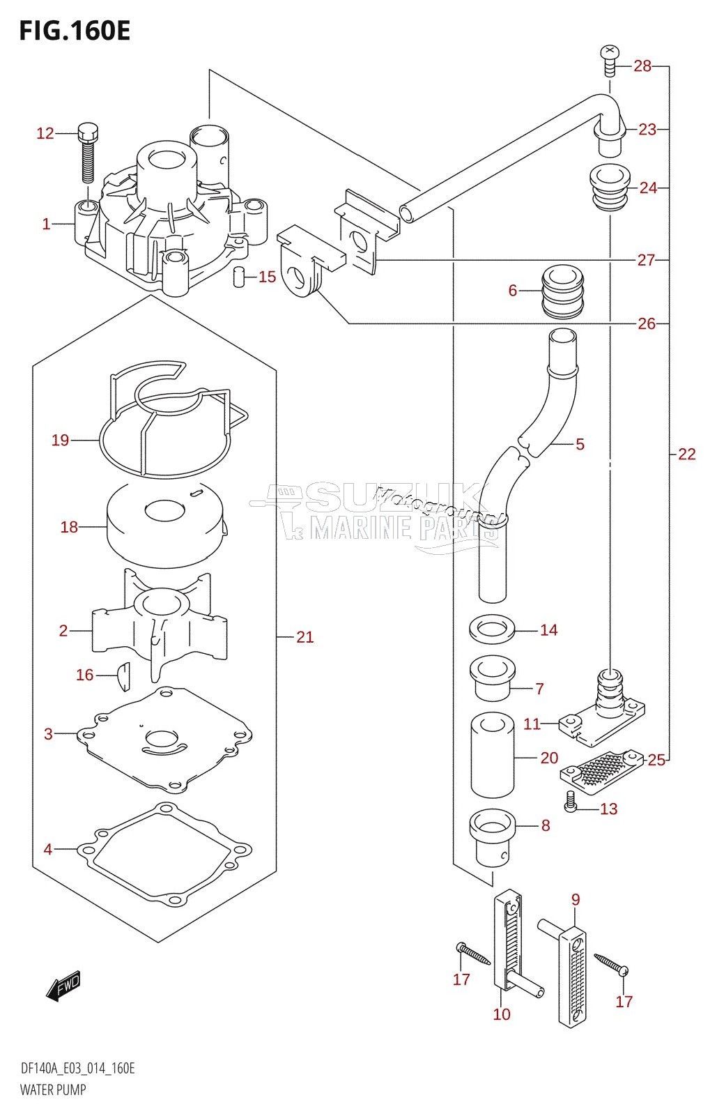 WATER PUMP (DF140AZ:E03)