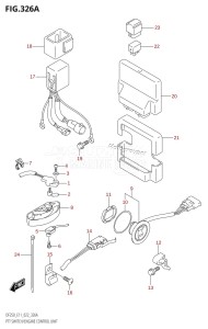 DF250ST From 25004F-340001 (E03)  2023 drawing PTT SWITCH /​ ENGINE CONTROL UNIT (DF200T,DF200Z,DF225T,DF225Z,DF250T,DF250Z)