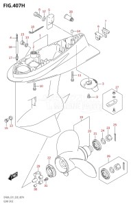 04003F-040001 (2020) 40hp E01-Gen. Export 1 (DF40A  DF40AQH  DF40ATH) DF40A drawing GEAR CASE (DF60AVT:E01,DF60AVT:E40,DF60AVTH:E40)