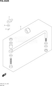 04003F-210001 (2012) 40hp E01-Gen. Export 1 (DF40AQH  DF40AT) DF40A drawing DRAG LINK (DF60ATH:E01)