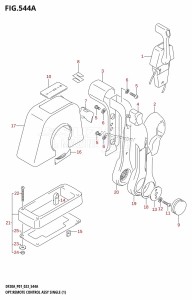 DF15A From 01504F-040001 (E01)  2020 drawing OPT:REMOTE CONTROL ASSY SINGLE (1) (DF9.9B,DF9.9BR,DF9.9BT,DF15A)