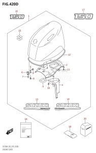 DF175A From 17503F-910001 (E03)  2019 drawing ENGINE COVER (DF150AT)