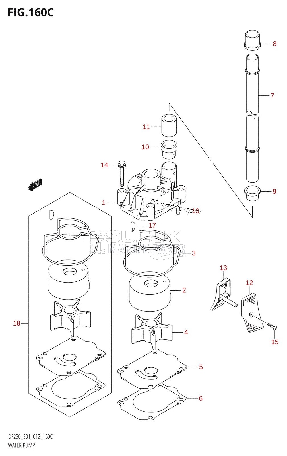 WATER PUMP (DF200Z:E01)