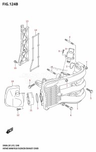 DF40A From 04003F-510001 (E01 E13)  2015 drawing INTAKE MANIFOLD /​ SILENCER /​ EXHAUST COVER (DF40AQH:E01)