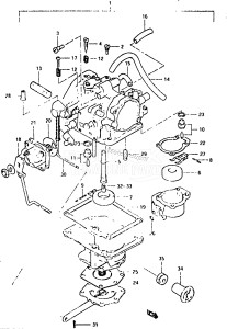 DT40 From 4002-403021 ()  1984 drawing CARBURETOR