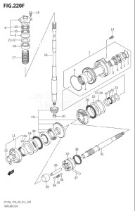 14003Z-410001 (2014) 140hp E01-Gen. Export 1 (DF140AZ) DF140AZ drawing TRANSMISSION (DF115AZ:E40)