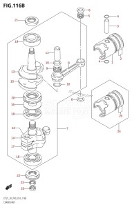 DT30 From 03005-410001 ()  2014 drawing CRANKSHAFT (DT30:P40)