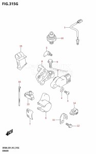 DF50A From 05003F-210001 (E01)  2012 drawing SENSOR (DF60A:E40)