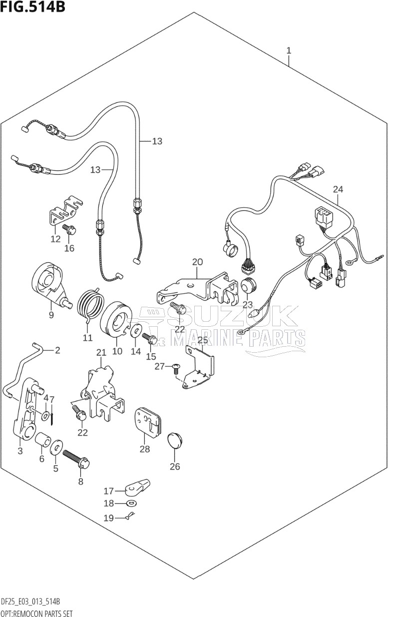 OPT:REMOCON PARTS SET (DF25Q:E03)