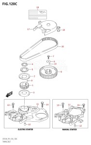 00994F-610001 (2016) 9.9hp P01-Gen. Export 1 (DF9.9A  DF9.9AR) DF9.9A drawing TIMING BELT (DF9.9A:P01)