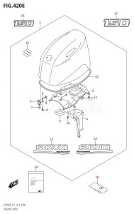 DF150AZ From 15003Z-340001 (E40)  2023 drawing ENGINE COVER ((DF150AT,DF150AZ):020)