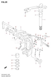 DF140 From 14001Z-421001 (E01)  2004 drawing SWIVEL BRACKET