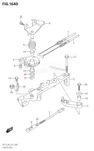 DF175Z From 17502Z-510001 (E03)  2015 drawing THROTTLE ROD (DF175Z:E03)