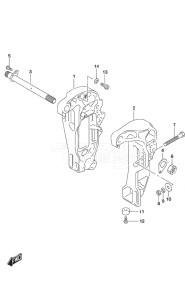 Outboard DF 60A drawing Clamp Bracket High Thrust