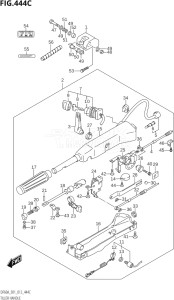 04003F-210001 (2012) 40hp E01-Gen. Export 1 (DF40AQH  DF40AT) DF40A drawing TILLER HANDLE (DF60AQH:E01)