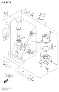 DF150 From 15002F-910001 (E40)  2019 drawing TRIM CYLINDER