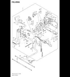 00994F-210001 (2012) 9.9hp P01-Gen. Export 1 (DF9.9A  DF9.9AR) DF9.9A drawing REMOTE CONTROL (DF8AR:P01)