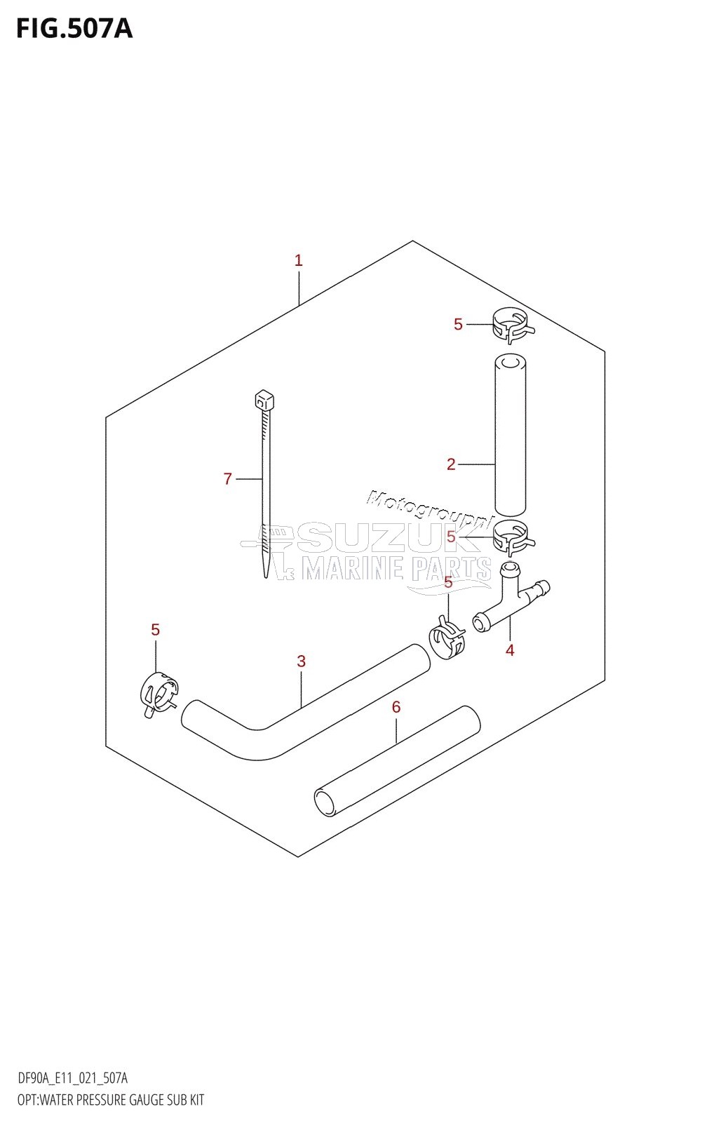 OPT:WATER PRESSURE GAUGE SUB KIT