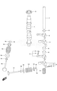 Outboard DF 9.9A drawing Camshaft Non-Remote Control