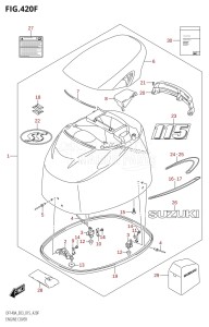 DF115AST From 11504F-510001 (E03)  2015 drawing ENGINE COVER (DF115AST:E03)