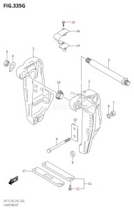 DF175Z From 17502Z-610001 (E03)  2016 drawing CLAMP BRACKET (DF175Z:E03)