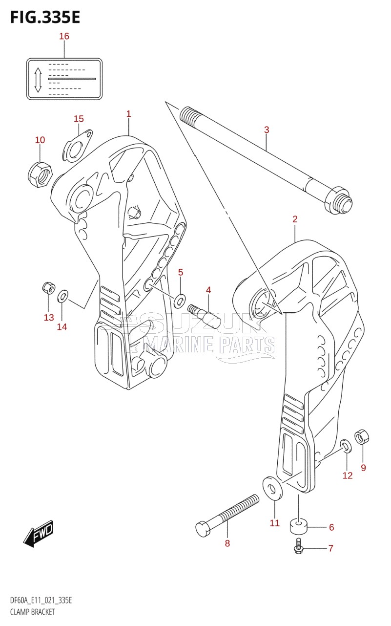 CLAMP BRACKET (DF60AQH)