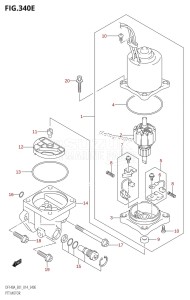 DF140AZ From 14003Z-410001 (E01)  2014 drawing PTT MOTOR (DF115AZ:E01)