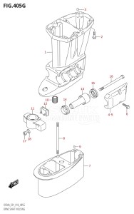 06003F-610001 (2016) 60hp E01 E40-Gen. Export 1 - Costa Rica (DF60AVT  DF60AVTH) DF60A drawing DRIVE SHAFT HOUSING (DF60A:E01)