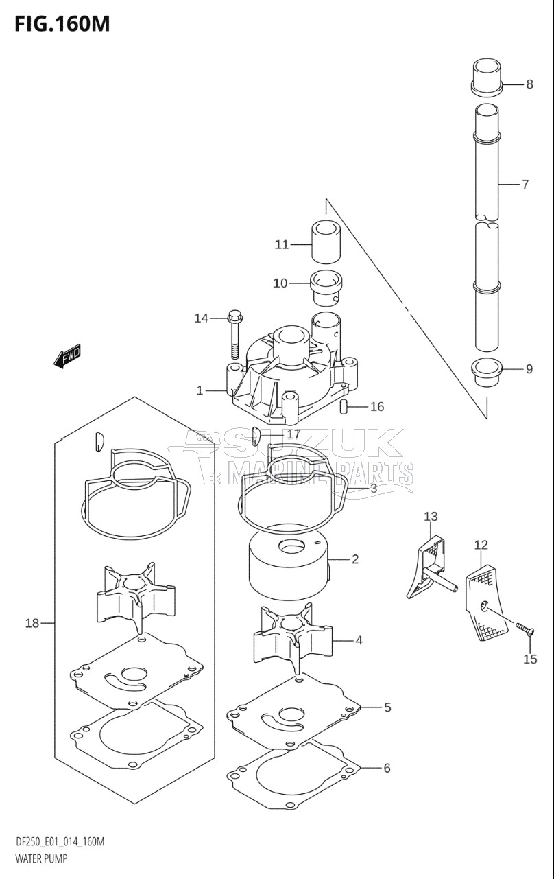 WATER PUMP (DF250Z:E40)