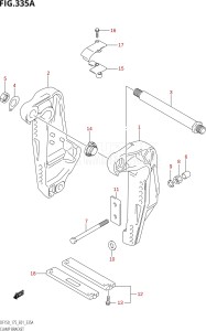 17502Z-110001 (2011) 175hp E01-Gen. Export 1 (DF175Z) DF175Z drawing CLAMP BRACKET