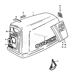 DT20 From D-10001 ()  1983 drawing ENGINE COVER