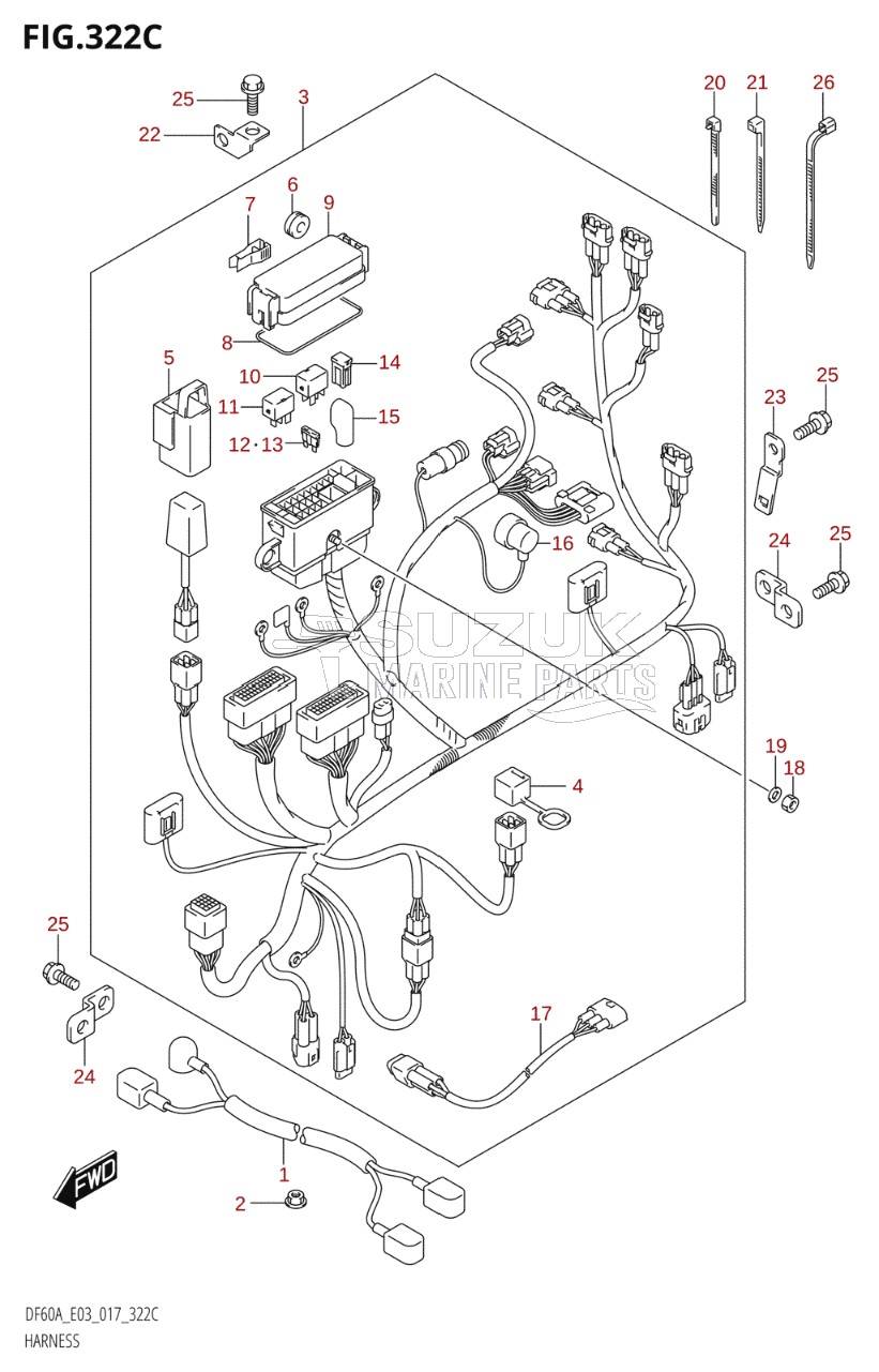 HARNESS (DF60A:E03)