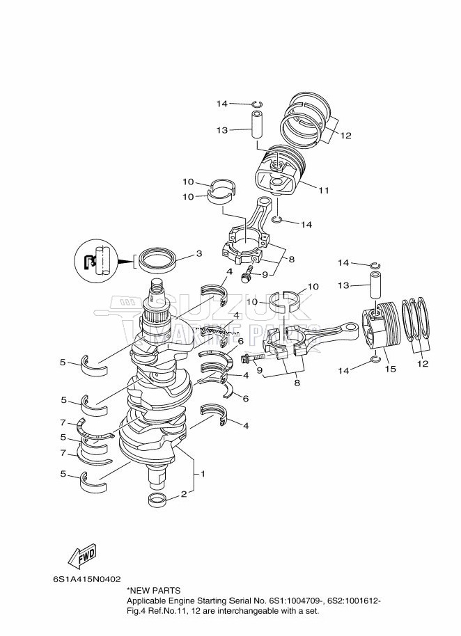 CRANKSHAFT--PISTON