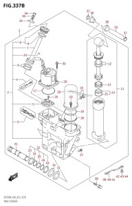 DF250 From 25005F-140001 (E40)  2021 drawing TRIM CYLINDER