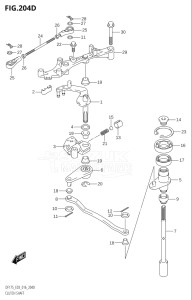 15002F-610001 (2016) 150hp E03-USA (DF150ST  DF150T  DF150TG) DF150 drawing CLUTCH SHAFT (DF150ZG:E03)