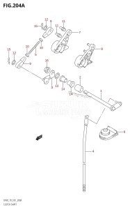 DF70 From 07001F-151001 (E01 E40)  2001 drawing CLUTCH SHAFT