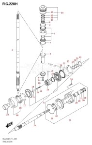 DF200Z From 20002Z-710001 (E01 E40)  2017 drawing TRANSMISSION (DF225Z:E40)