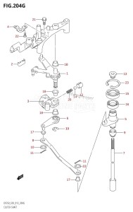 DF250Z From 25003Z-310001 (E03)  2013 drawing CLUTCH SHAFT (DF250ST:E03)