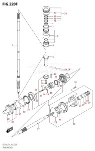 DF225T From 22503F-510001 (E01 E40)  2015 drawing TRANSMISSION (DF225T:E40)