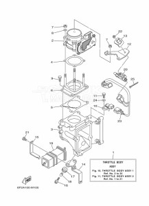 F225XA drawing THROTTLE-BODY