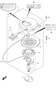 DF 2.5 drawing Recoil Starter