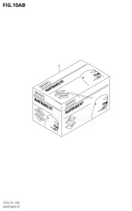 DF250 From 25001F-510001 (E01 E40)  2005 drawing MAINTENANCE KIT (DF225T:E01:K10)